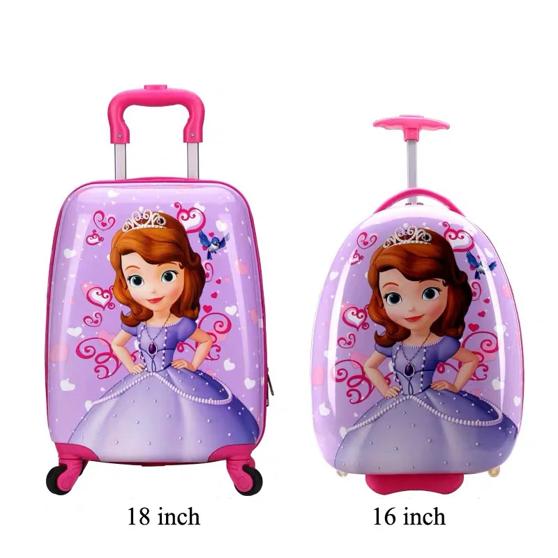 Cartoon suitcase 16/18 дюймов, детский мультяшный багаж на колесиках, детский дорожный костюм, чехол на колесиках, багаж для детей, подарок, жесткий чехол, чехол для костюма - Цвет: Cartoon suitcase