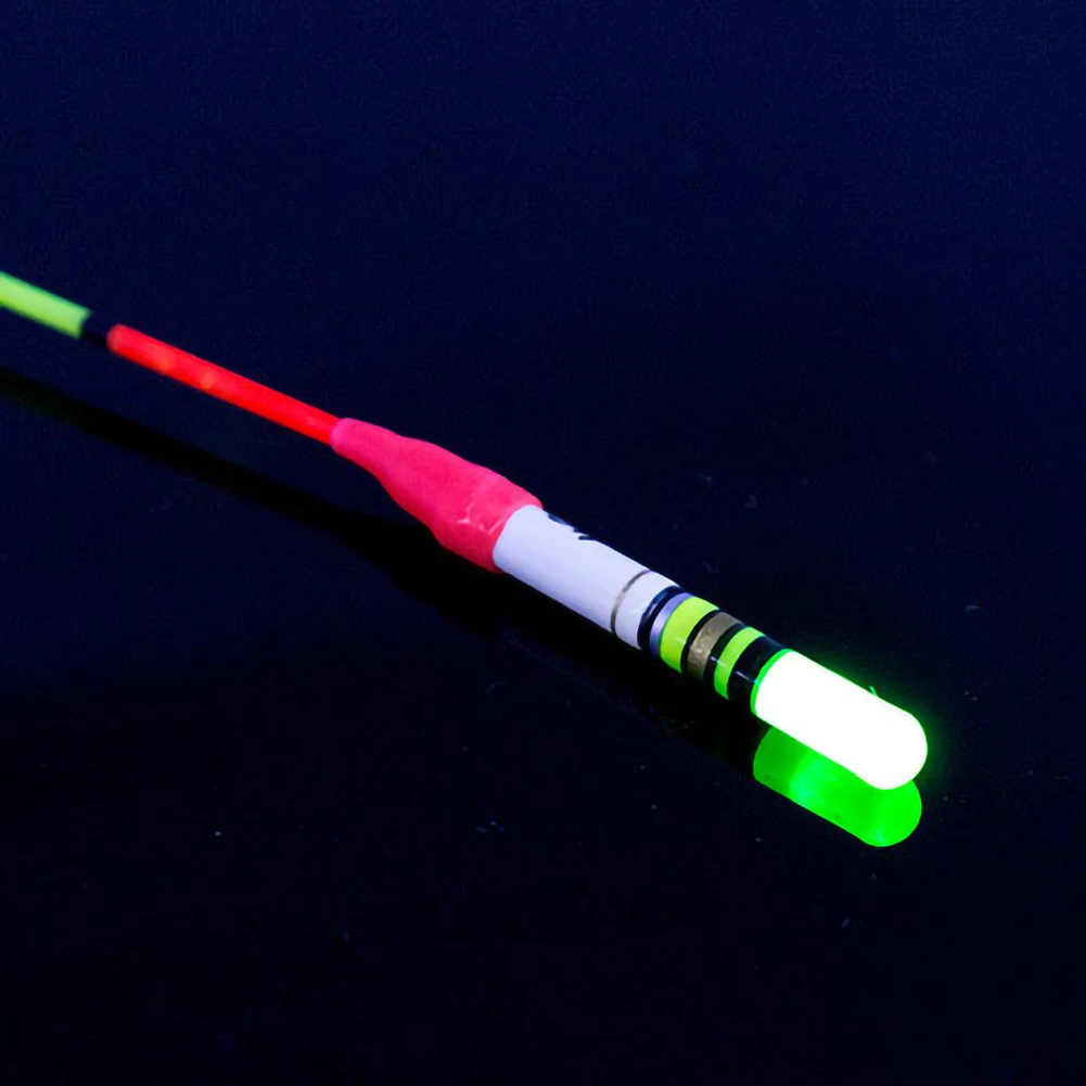 10 шт. зеленый/красный поплавок для ночной рыбалки светодиодный плавающий