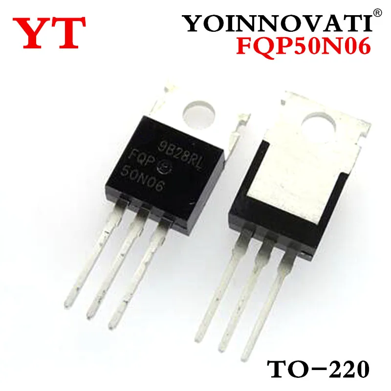 

6pcs/lot FQP50N06 50N06 MOSFET TO-220 N-CH 60V 50A new original Triode