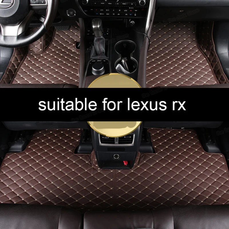 Кожаные автомобильные коврики для lexus rx rx350 rx200t rx300 rx450h 2015 2016 2017 2018 2019 2020 2021 коврик