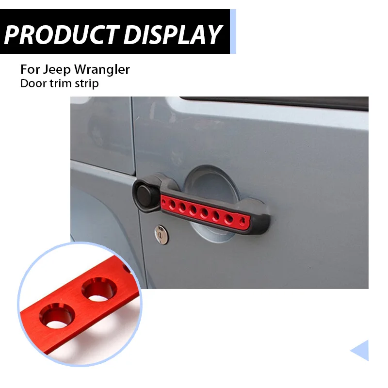 NOANS декоративные наклейки из алюминиевого сплава с внешней ручкой для Jeep Wrangler JK