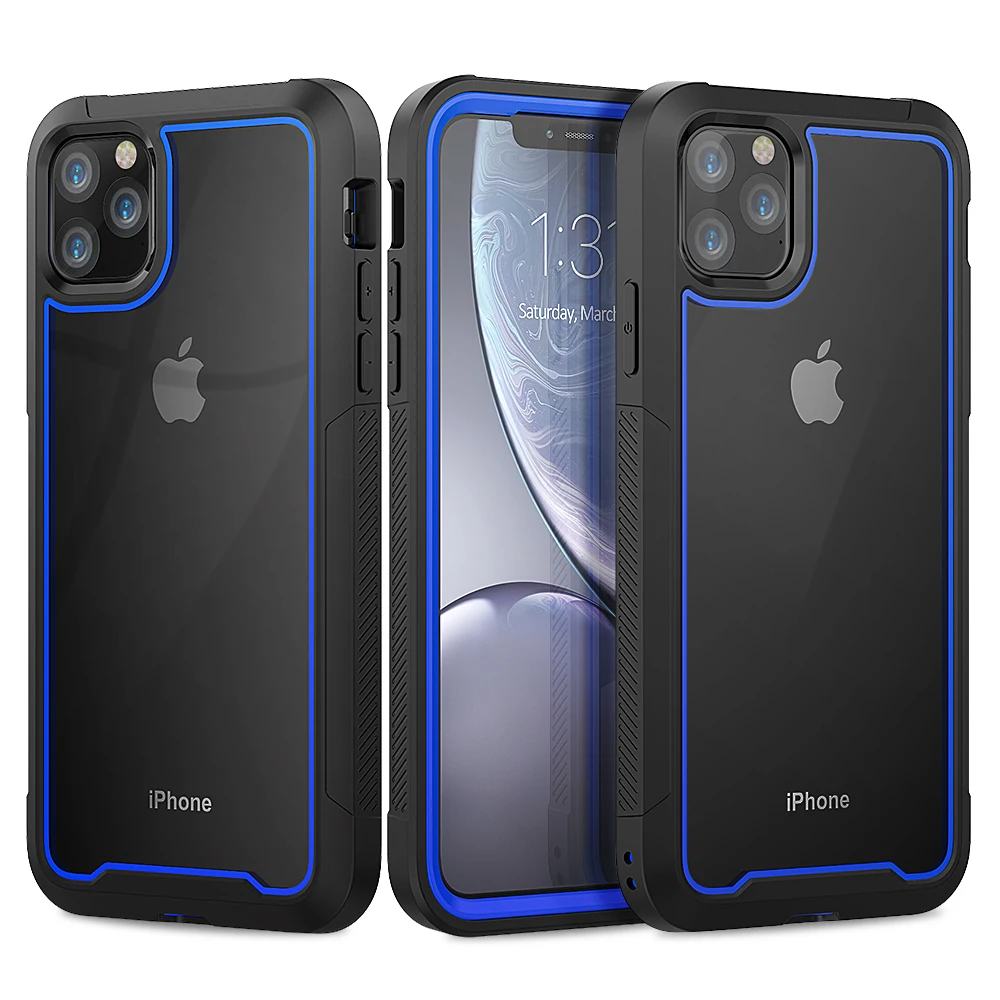Гибридный бронированный противоударный чехол для iPhone 11 12 Pro XS Max XR 8 7 6S 6Plus SE 2020