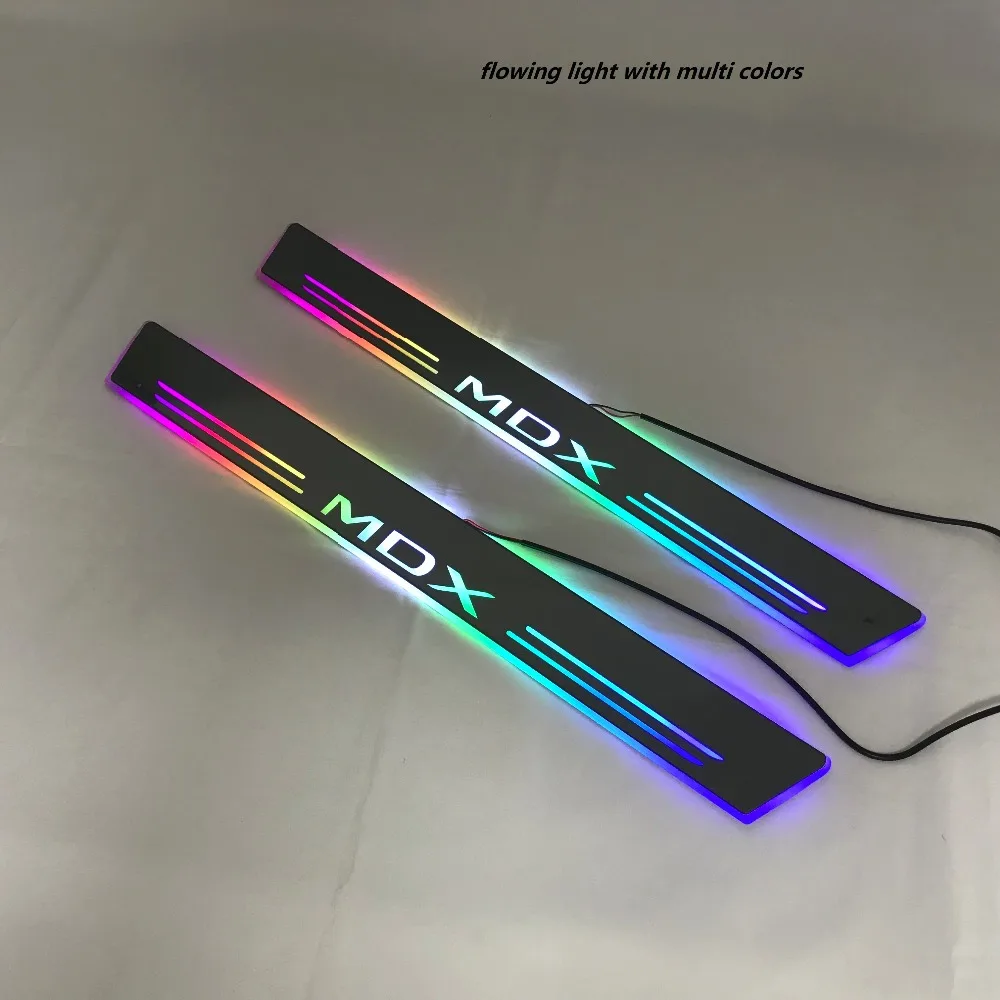RQXR led движущиеся двери потертости для Nissan micra динамический порог пластина плоский накладной поток/фиксированный свет, 2 шт