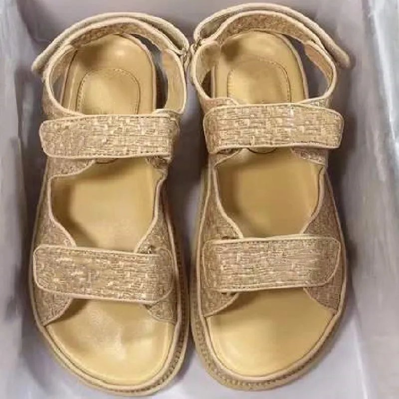 

Hook Loop Sandals Luxury Desinger Woman Shoes Female Real Genuine Leather Women's Sandal Flat Casual Shoes Women Summer Fashion
