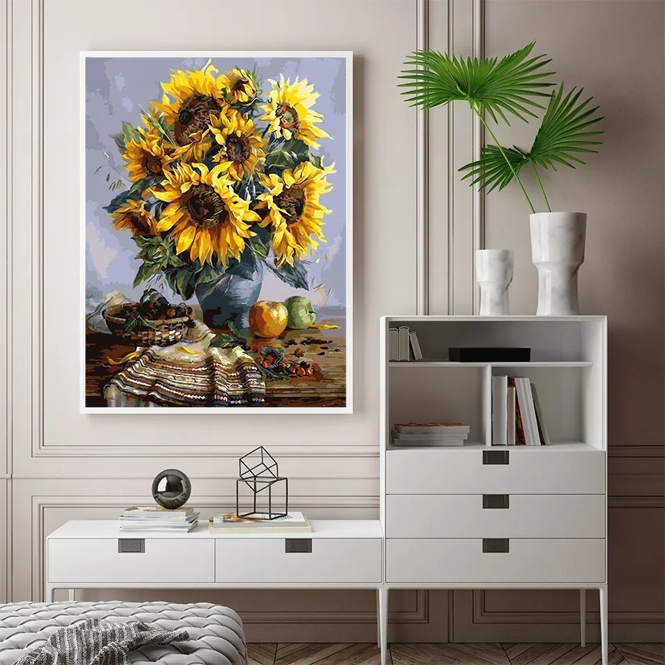 Картина подсолнуха деревенский домашний декор настенные картины для гостиной