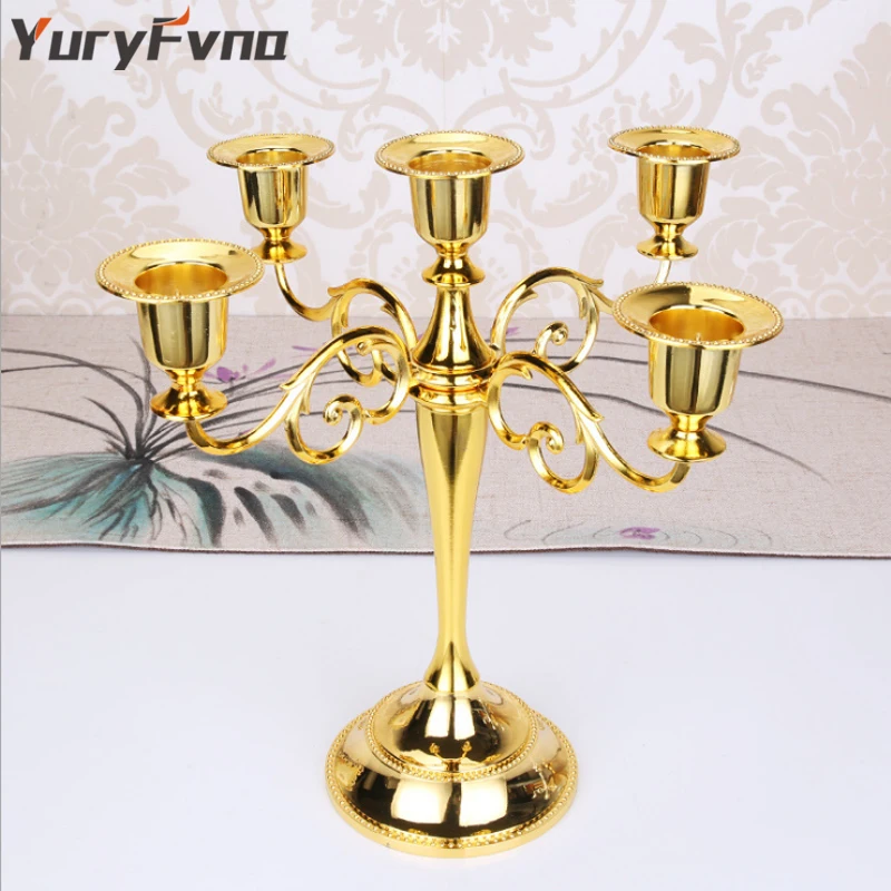 YuryFvna 3& 5 подсвечник Металлический Подсвечник для свадьбы