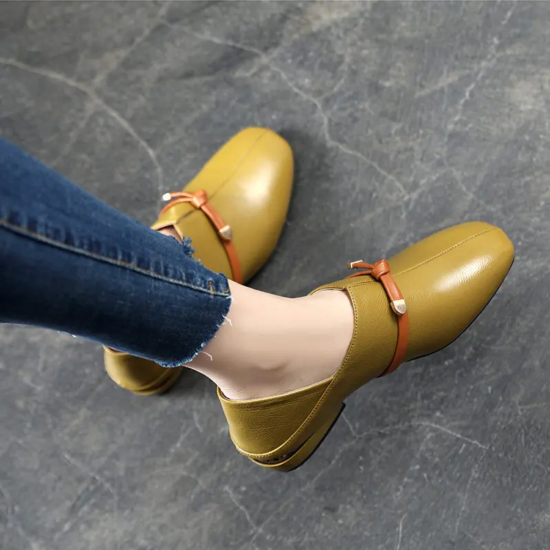 

2019 Autumn All-Match Casual Woman Platform Shoes Dress Flats Women Oxfords Bow-Knot Round Toe Creepers Autumn New Retro Leather