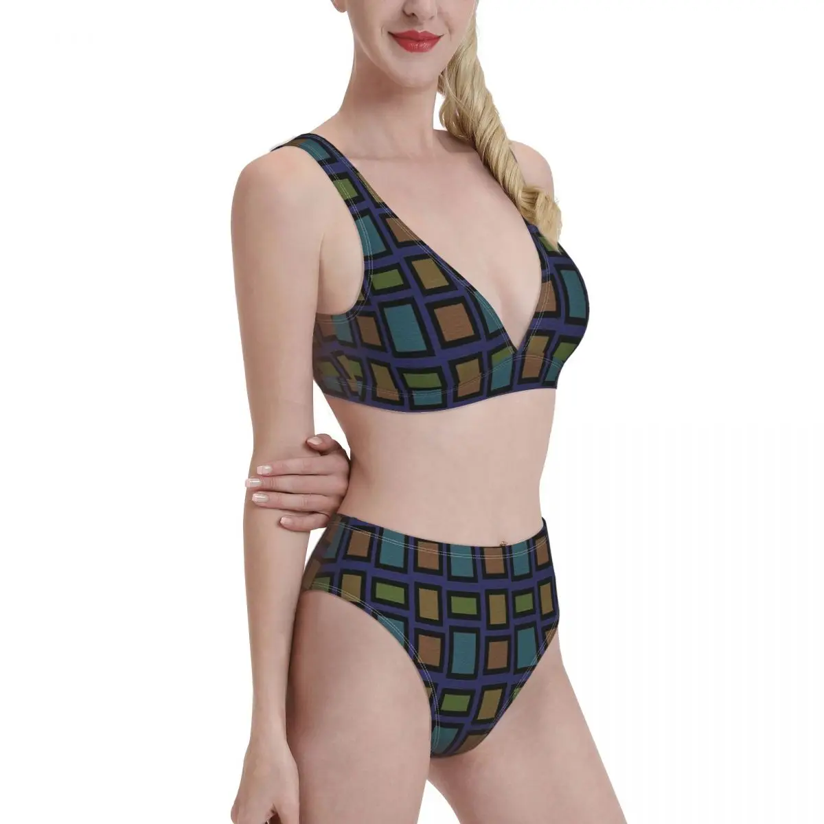 

bikini Sexy swimsuit bikini swimsuit female polka dot swimsuit high waist push-up bikini suit Women's swimsuit