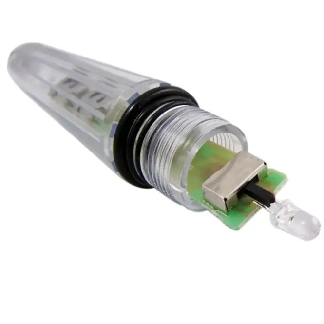 Светодиодный светильник для рыбалки 17 см с глубокими каплями разноцветный