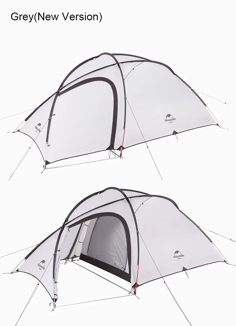 Naturehike Hiby семейный тент 20D силиконовая ткань водонепроницаемый двухслойный 2 человека 3 сезона палатка одна комната один зал