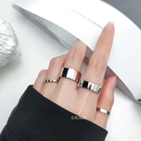 100 925 sterling silver ring for women fashion opening ring sizable shiny style for office lady women party jewelry girl gift