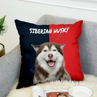 best friend siberian husky dog pillow covers pillowcases throw pillow cover home decoration