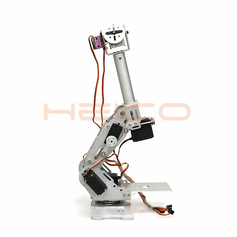 

DIY 7-Axis Robot Arm 7DOF Aluminum Alloy Manipulator Rotating Base With MG996R Servo for APP Bluetooth Control Robotic Model Toy