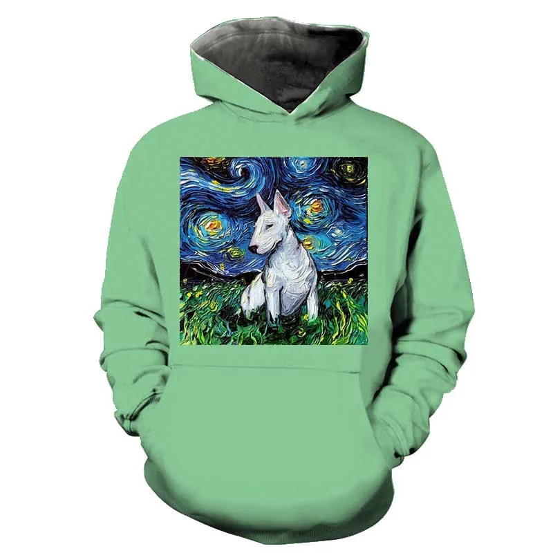 

Cute dog pattern 3D printed hoodie 2021 spring men's and women's new high street sweatshirt fashion streetwear pullover top