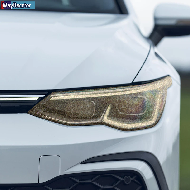 2 шт. автомобисветильник прозрачные ТПУ наклейки для Volkswagen VW Golf 8 MK8 2020 2021 - купить