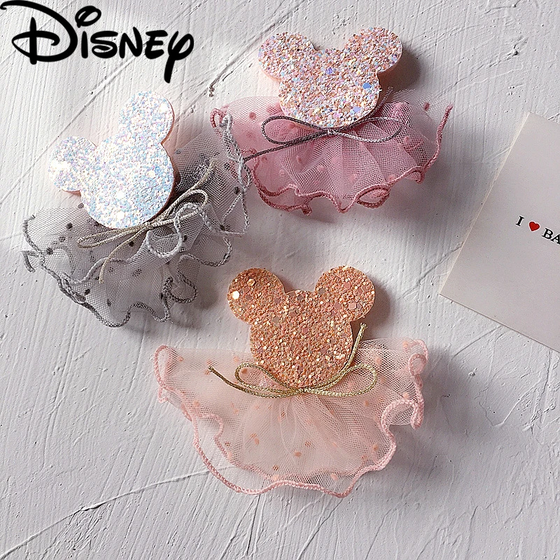 

Заколки для волос Детские, с блестками и юбкой, с героями мультфильмов