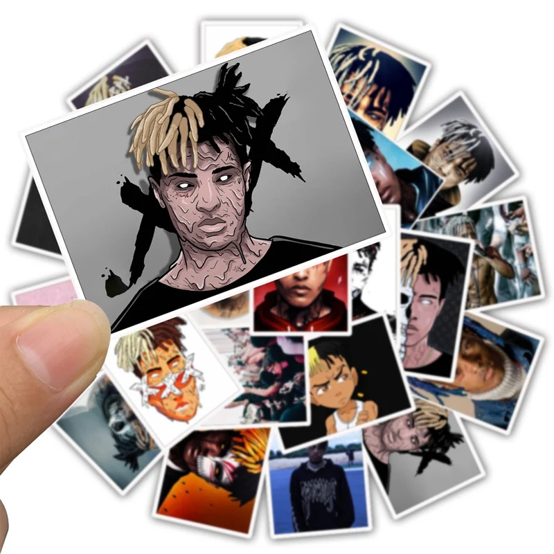25 шт. музыкальный Рэппер xxxtentation стикеры s для чехол гитары холодильник ноутбук