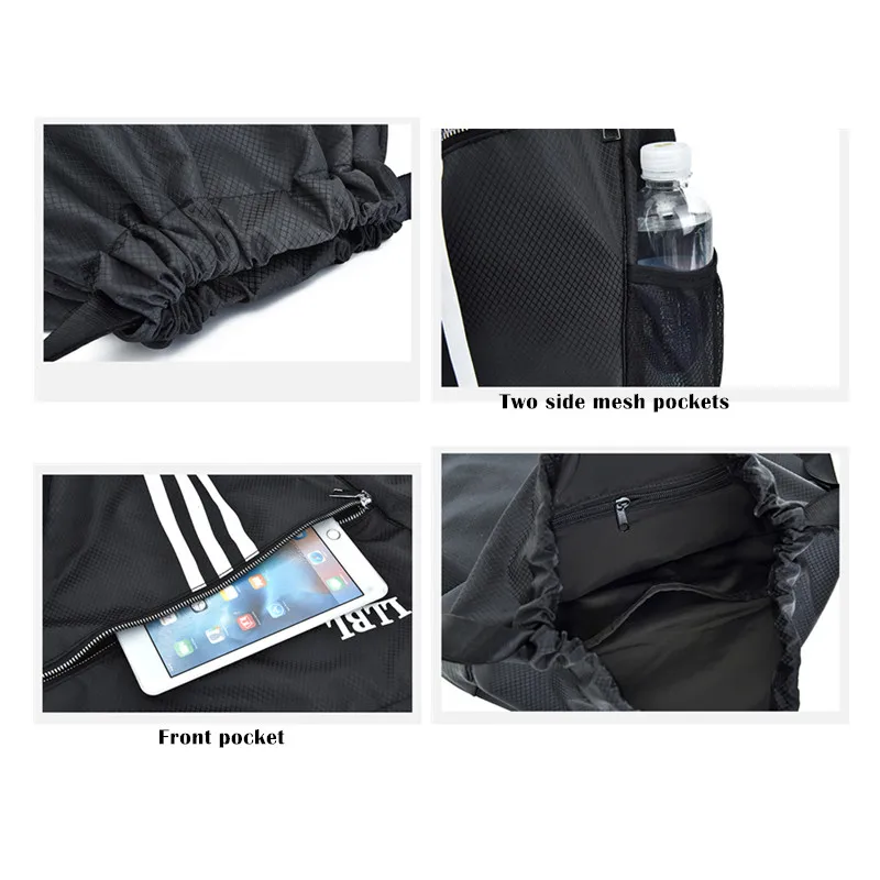 Women's Gym Handbag Fashion Men's Large Travel Duffel Shoulder Bolsas Weekend Drawstring  Fitness Basketball Sports Backpack
