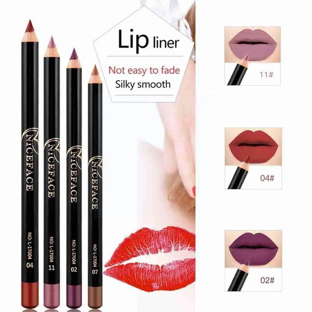 

1pc Matte Lip Liner Lipstick Pen Women Waterproof Lips Pencil Long Line Lasting Tools Effect Cosmetic Z4e1