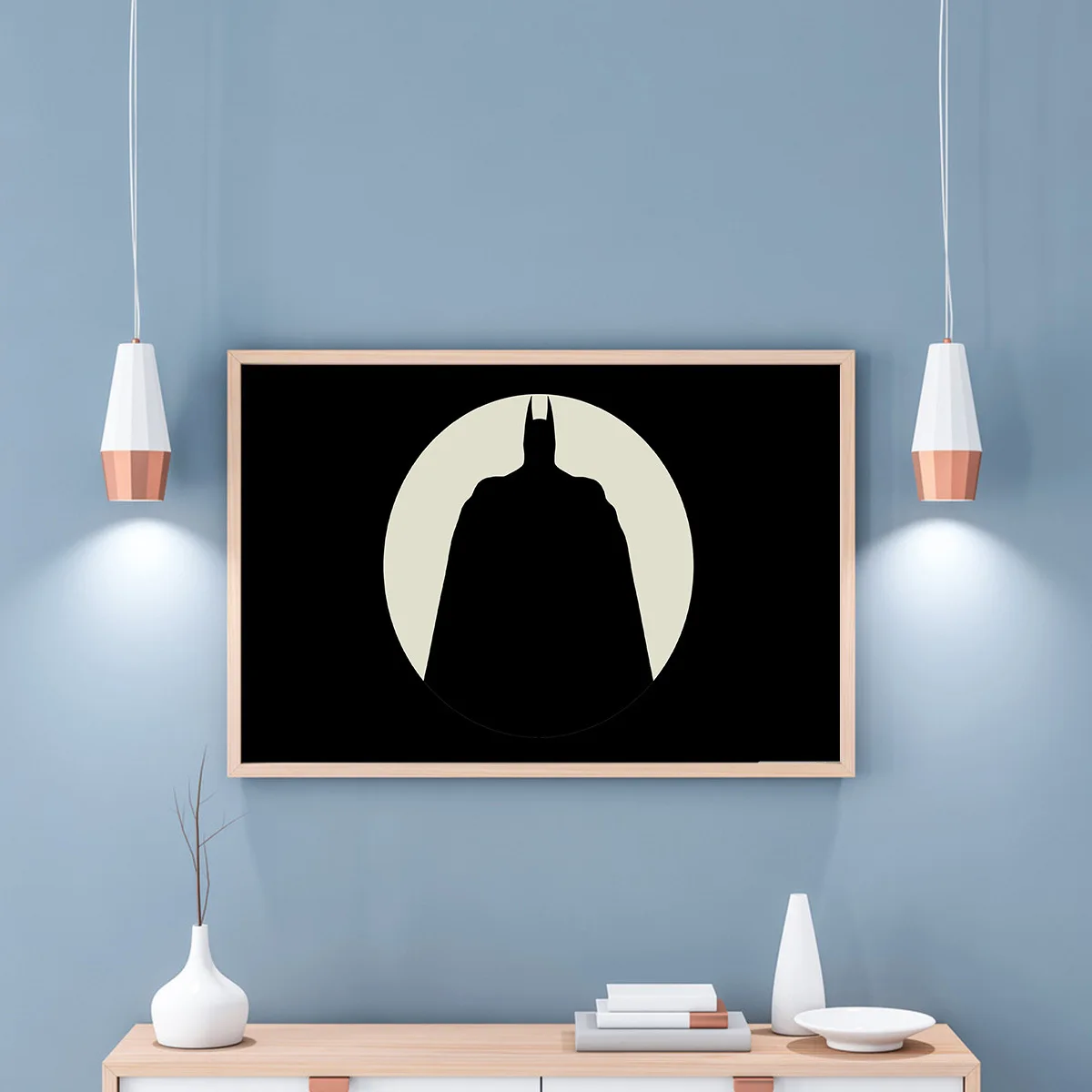 DC постер с Бэтменом Современная Настенная картина Бэтмен тени украшение для дома