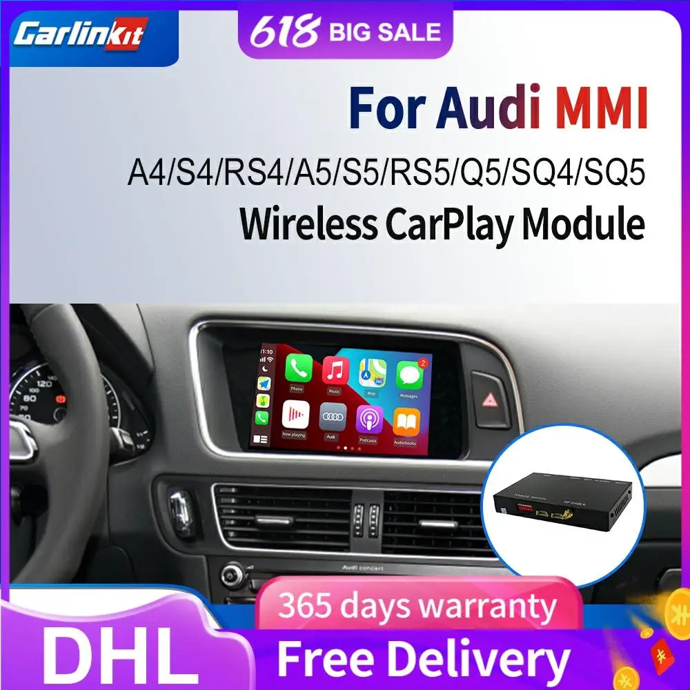Декодер Carlinkit 2 0 для AUDI A4 A5 S4 S5 Q5 Q7 A4L Q5L 3G MMI Apple CarPlay и Android Автомобильный