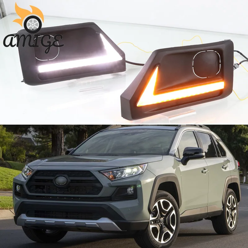 Автомобисветильник светодиодсветодиодный фары дневсветильник огни для Toyota RAV4