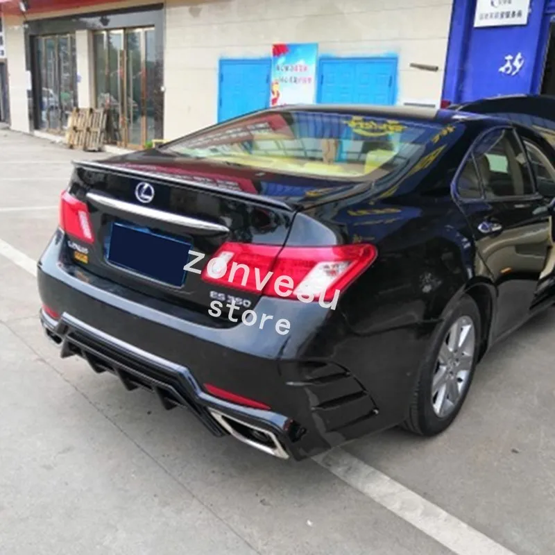 

Use For Lexus ES Series 2006--2011 Year Spoiler ABS Plastic Carbon Fiber Look Rear Trunk Wing Car Body Kit Accessories