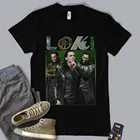 Рубашка Loki, Винтажная Футболка 90-х годов, Loki Mini series, 2021, большая Мужская одежда, бестселлер