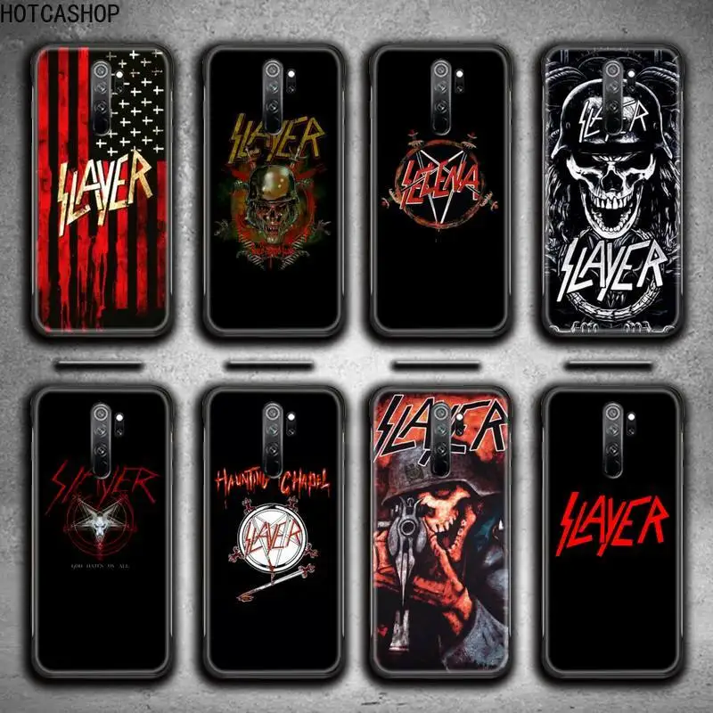 Slayer Heavy Metal Rock Band Phone Case for Redmi 9A 8A 7 6 6A Note 9 8 8T Pro Max Redmi 9 K20 K30 Pro