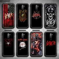 slayer heavy metal rock band phone case for redmi 9a 8a 7 6 6a note 9 8 8t pro max redmi 9 k20 k30 pro