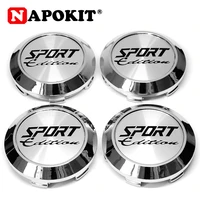 4pcslot 68mm with metal aluminum sport edition logo car wheel center caps hub cover badge for rims hub cap emblem car styling