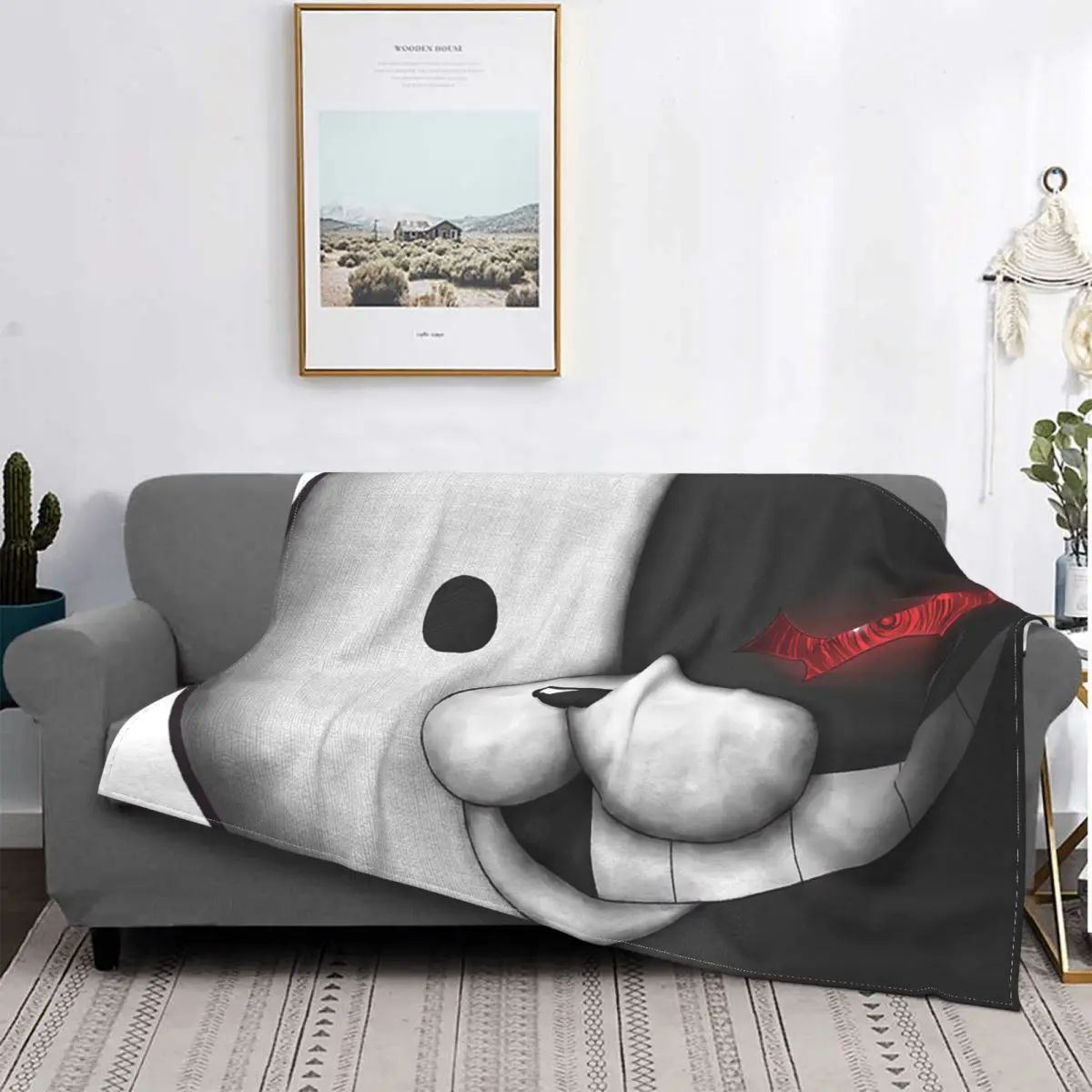 

Anime - Danganronpa Blankets Fleece Decoration Ultra-Soft Throw Blankets for Bedding Bedroom Plush Thin Quilt