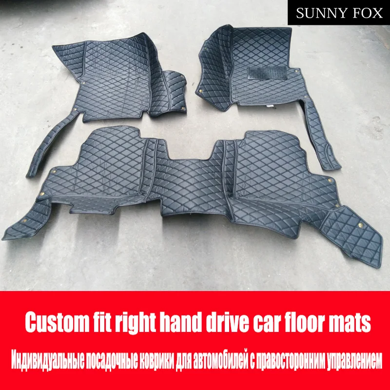 Правый руль SUNNY FOX/RHD автомобильные коврики для пола специально Mercedes Benz C117 W211 w212 W176