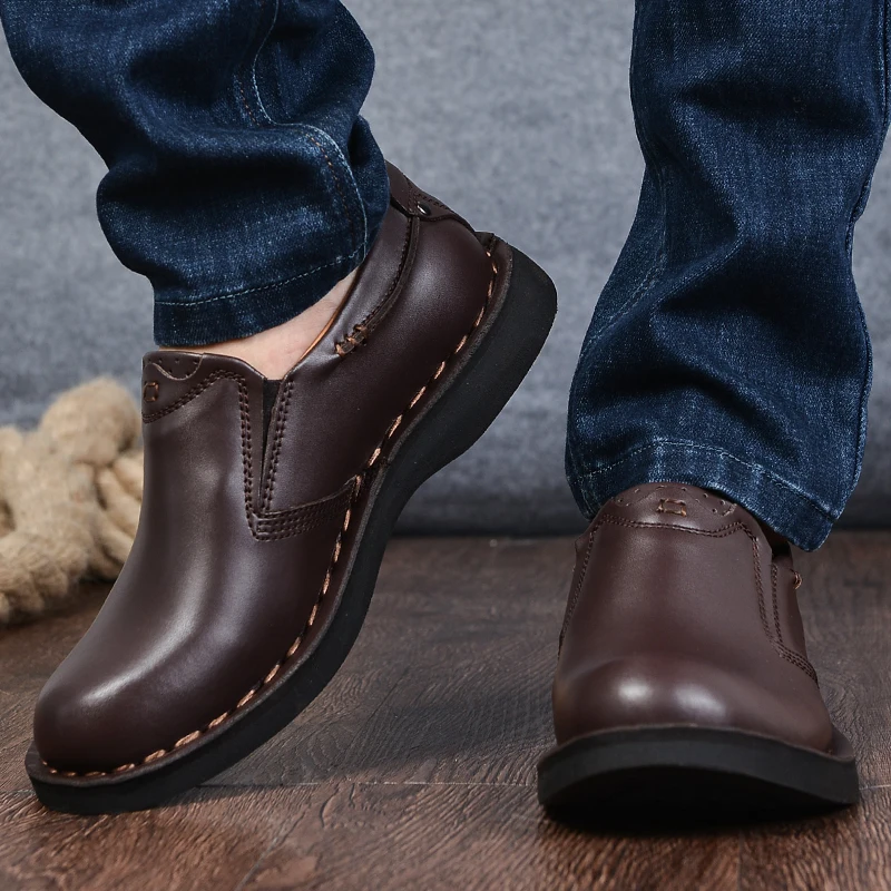 2019 Мужские модельные туфли мужская повседневная обувь в деловом стиле из