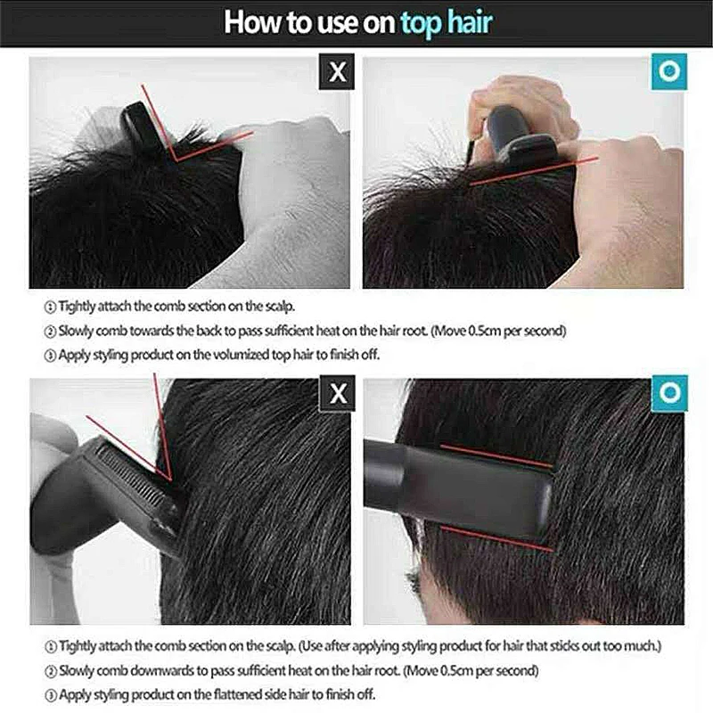 

Men Quick Beard Straightener Dropshipping Product Multifunctional Hair Curler Show Cap Tool Electric Beard Styling Brush