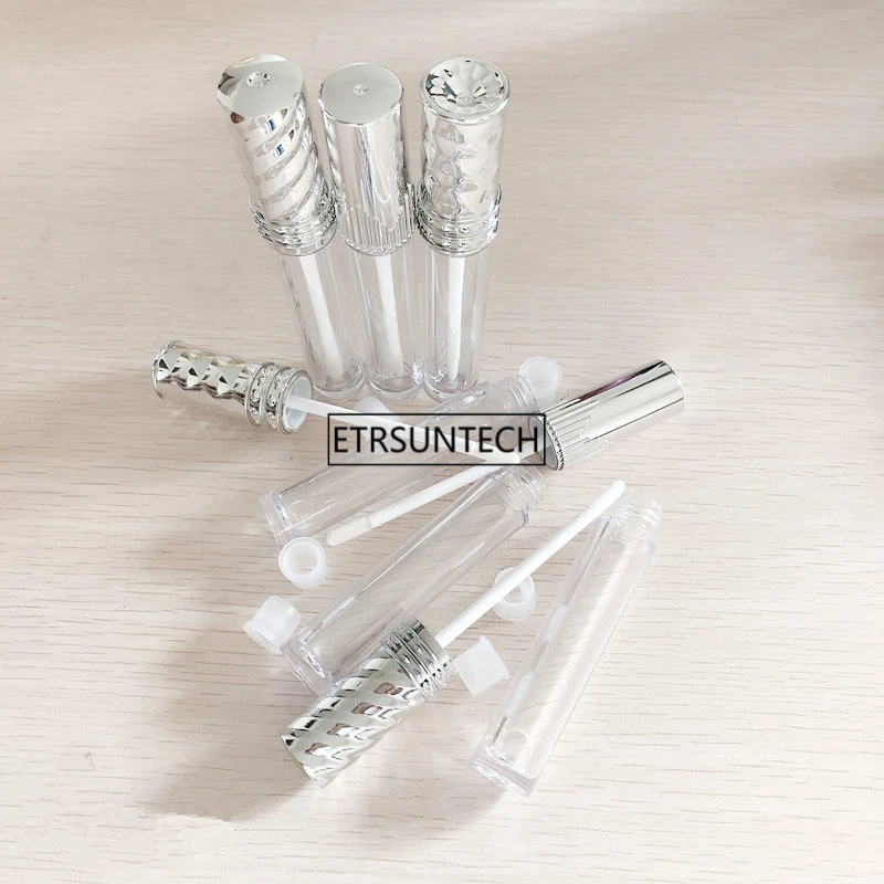 10pcs 30pcs 50pcs Clear Lip Gloss Containers With Silver Lid Empty Cosmetic Containers Lip Balm Tube F20171857