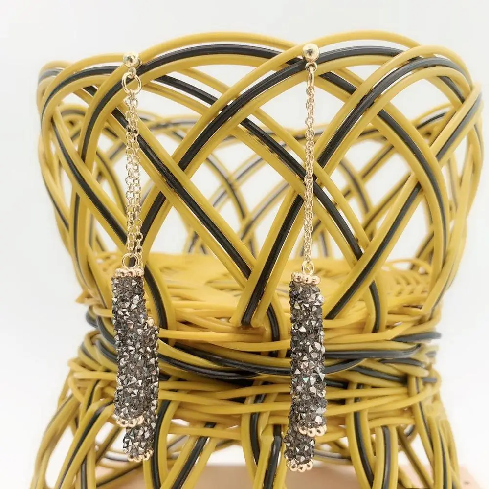 Новые золотые серьги модные ювелирные свадебные подарки для вечеринки Женские