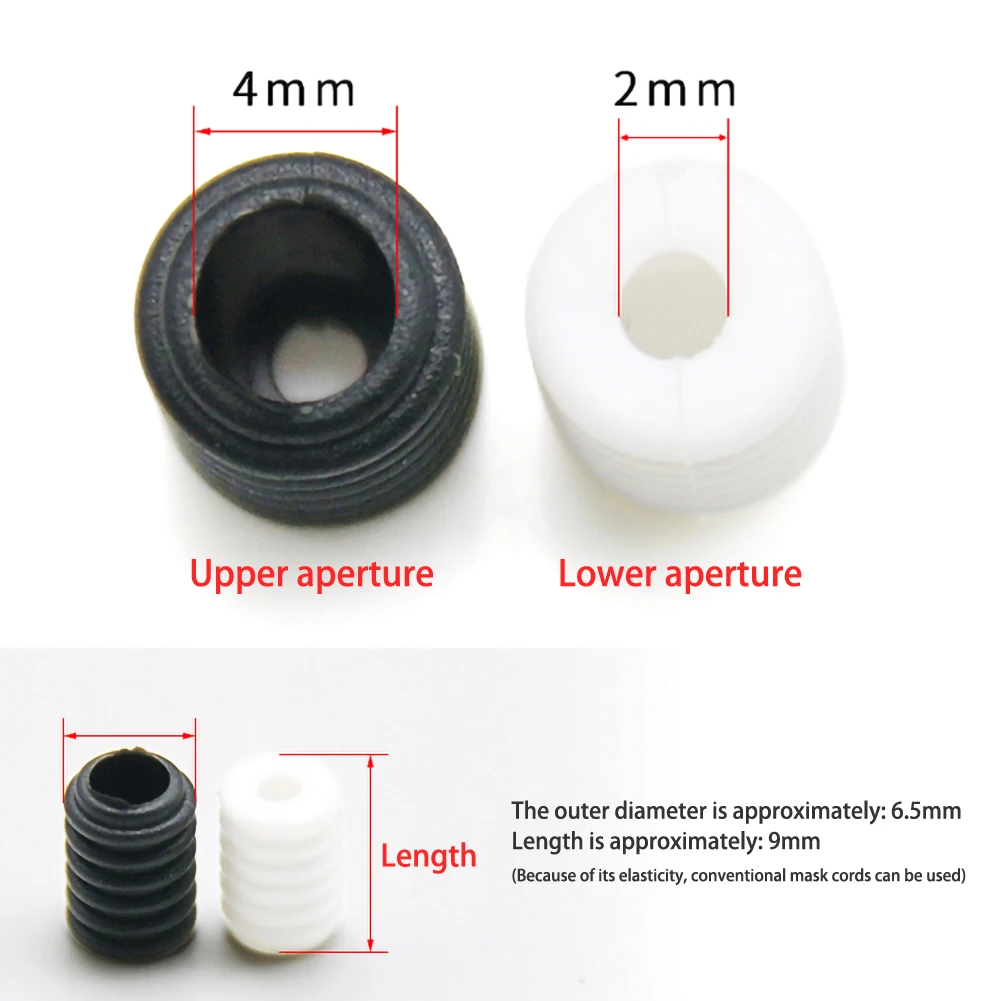 

200pc wire lock silicone bracelet for drawstring elastic rope plastic button bead buckle rope adjuster elastic adjustment buckle