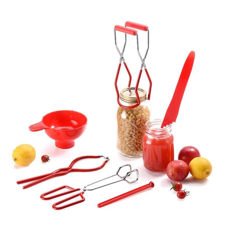 

Набор консервных банок 6 шт., включая консервную воронку, подъемник банок, гаечный ключ, щипцы для консервных банок, инструмент для удаления ...