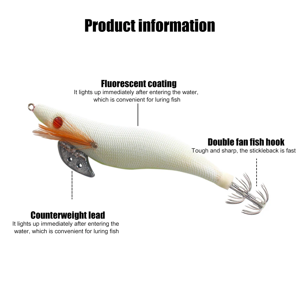 Светящаяся рыболовная приманка в форме креветки крючок для ловли кальмара