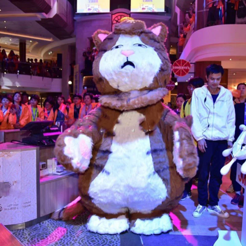 

2.2m Inflatable Nine-tailed Cat Mascot Costume Suits Cosplay Party Game Dress Outfits Clothing Advertising Carnival 2019