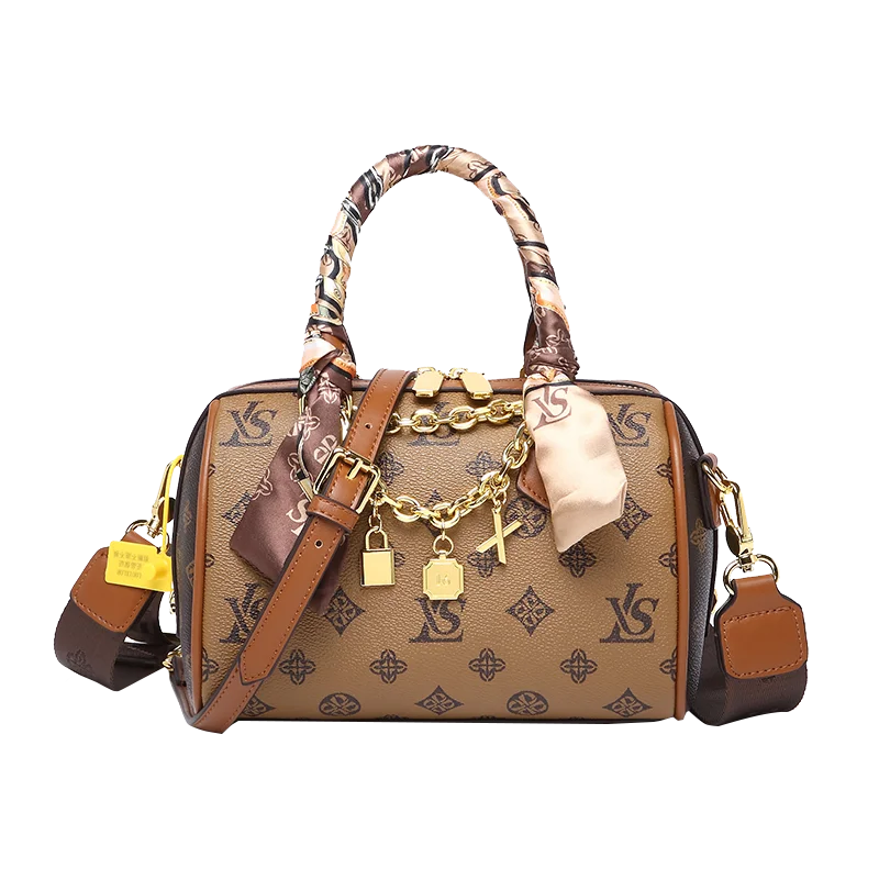 

Роскошный брендовый шелковый шарф в западном стиле из 100% натуральной кожи, Портативная Сумка-подушка, Повседневная универсальная сумка-мес...