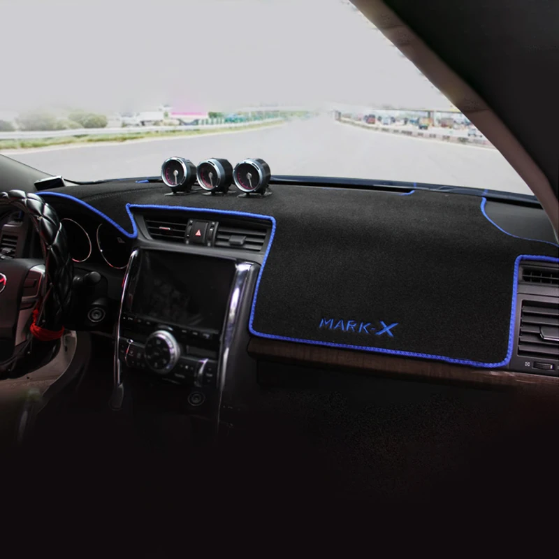 Для Toyota Mark X 2 2010-2019 приборной панели автомобиля крышка коврик с рельефом козырек