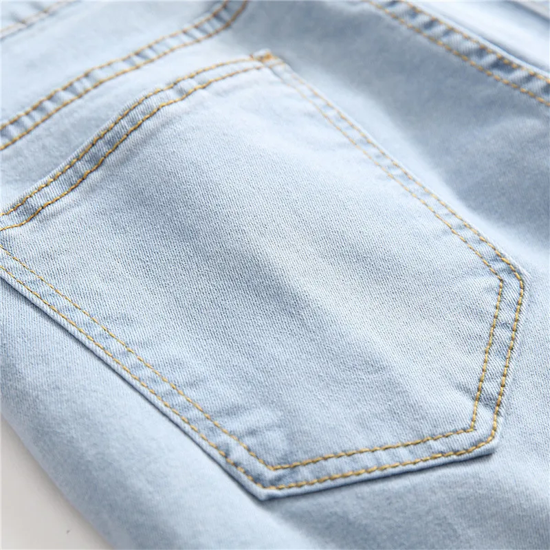 Мужские рваные джинсовые брюки в стиле хип-хоп | Мужская одежда