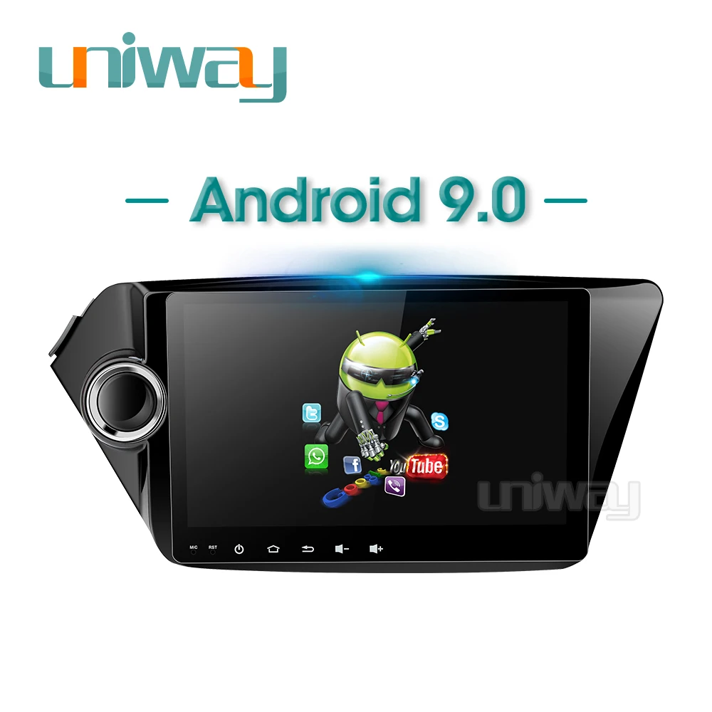 Автомобильный dvd-плеер AK29071 Uniway android 9 0 для kia rio k2 2012 2013 2015 2016 автомагнитола стерео
