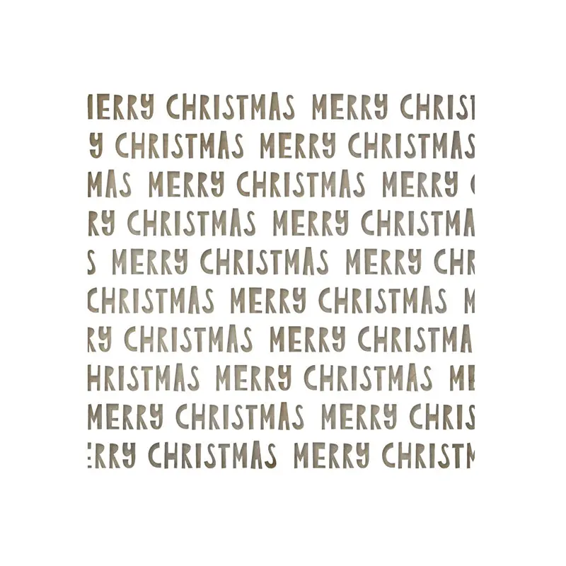 

Hot Sale wonky merry christmas Stencil Set Metal manual Craft Embossing Make Paper Greeting Card Making Template DIY Handmade