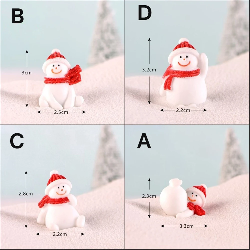Рождественский миниатюрный Снеговик Санта Клаус сказочные миниатюры для сада