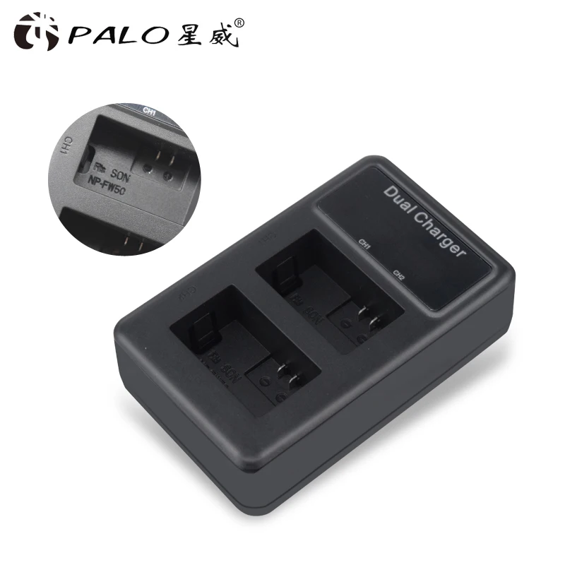 PALO ЖК-дисплей USB зарядное устройство для sony FW50 NP FW50 NP-FW50 NPFW50 батарея NEX-3 NEX-5 NEX-6 SLT-A55 A33 A55 A37 A3000 a5000 A6000 Камера