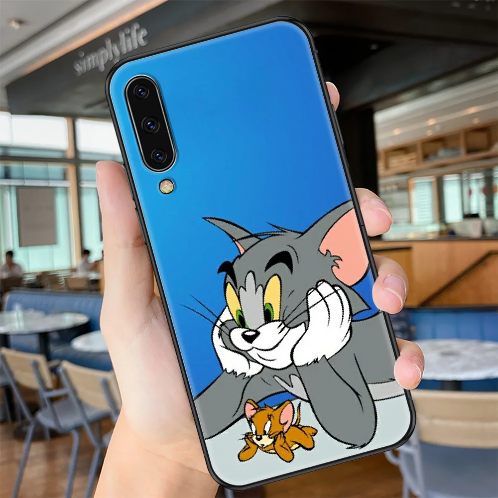 

Cartoon Cat-Tom Mouse-Jerrys Phone case For Samsung Galaxy A 3 5 7 8 10 20 21 30 40 50 51 70 71 E S 2016 2018 4G black pretty