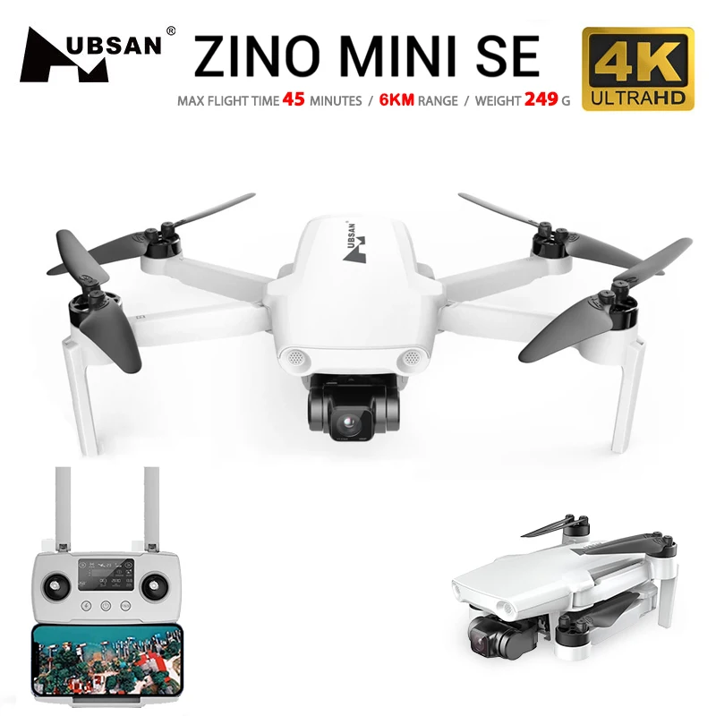 Квадрокоптер Hubsan ZINO Mini SE с камерой 4K 1/2 6 дюймов 30 кадров/с Wi-Fi GPS - купить по